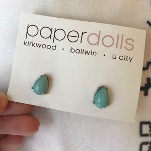Turquoise studs! Never worn
