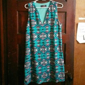Teal Zouk dress