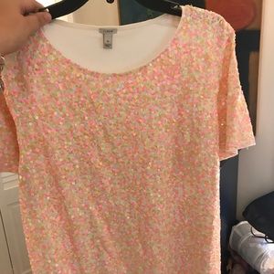 XL J. Crew Sparkly top!