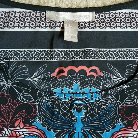 Forever 21 Contemporary | Short Sleeve Print Dress - Picture 4 of 5