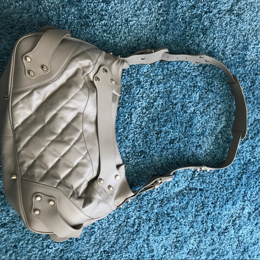 AUTHENTIC BURBERRY BQL PELHAM HANDBAG IN TAUPE - Picture 2 of 8