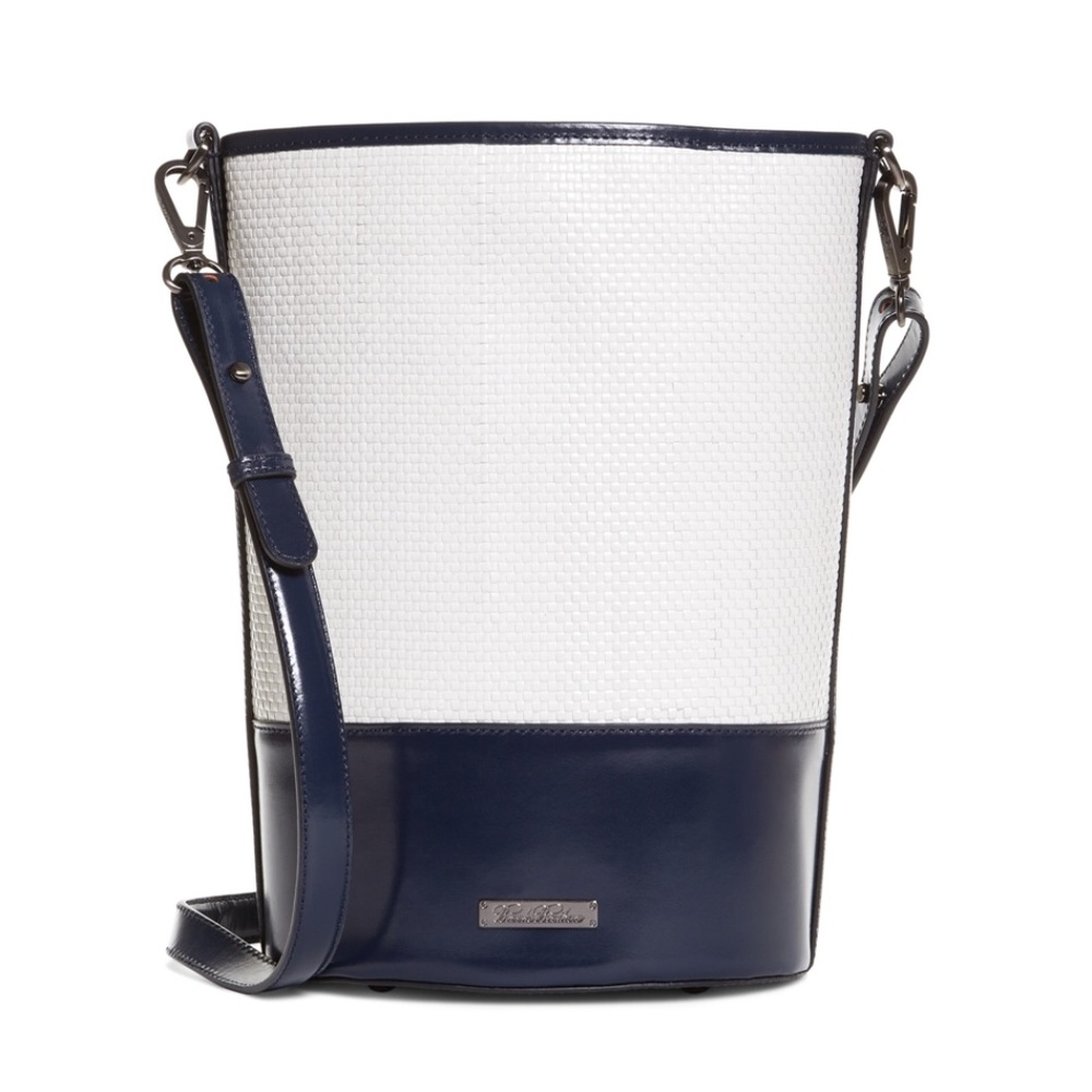 New Brooks Brothers Calfskin Bucket Bag