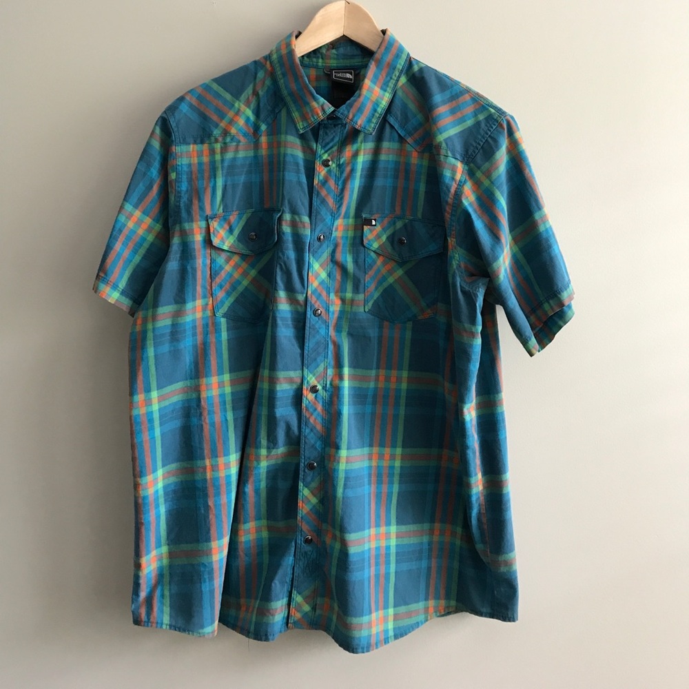 North Face Plaid Button Down