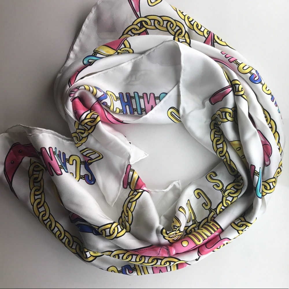 Moschino silk scarf