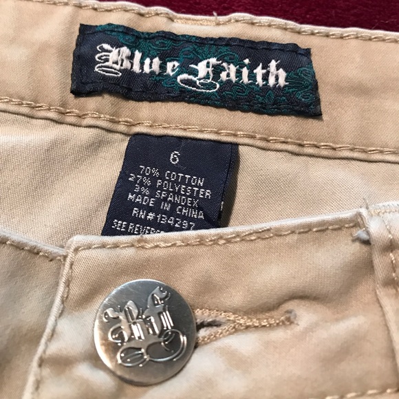 Blue Faith, Camel, Stretch Jeans, Sz6. - Picture 4 of 8