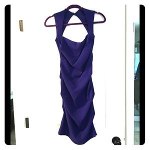 NICOLE MILLER STUDIO PURPLE DRESS