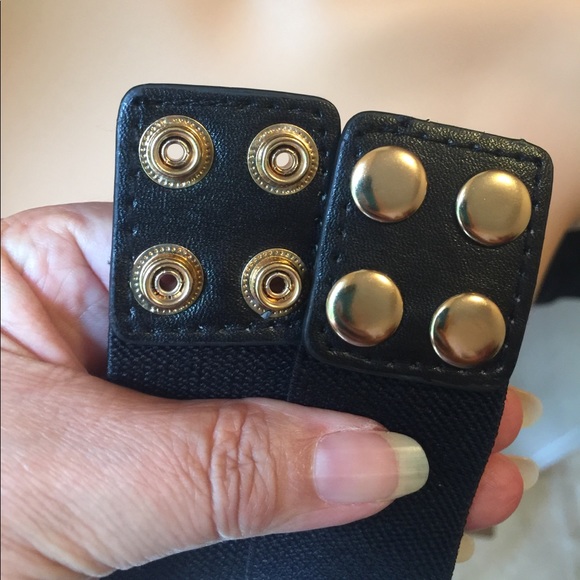 Wide stretch black belt - Picture 2 of 2