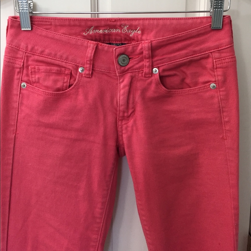 American Eagle Pink Skinny Jeans