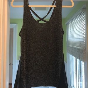 L silence + noise sequin tank top