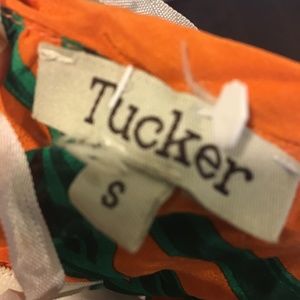 Tucker Dresses - Tucker orange and white floral strapless dress Tucker Dresses - Tucker orange and white floral strapless dress