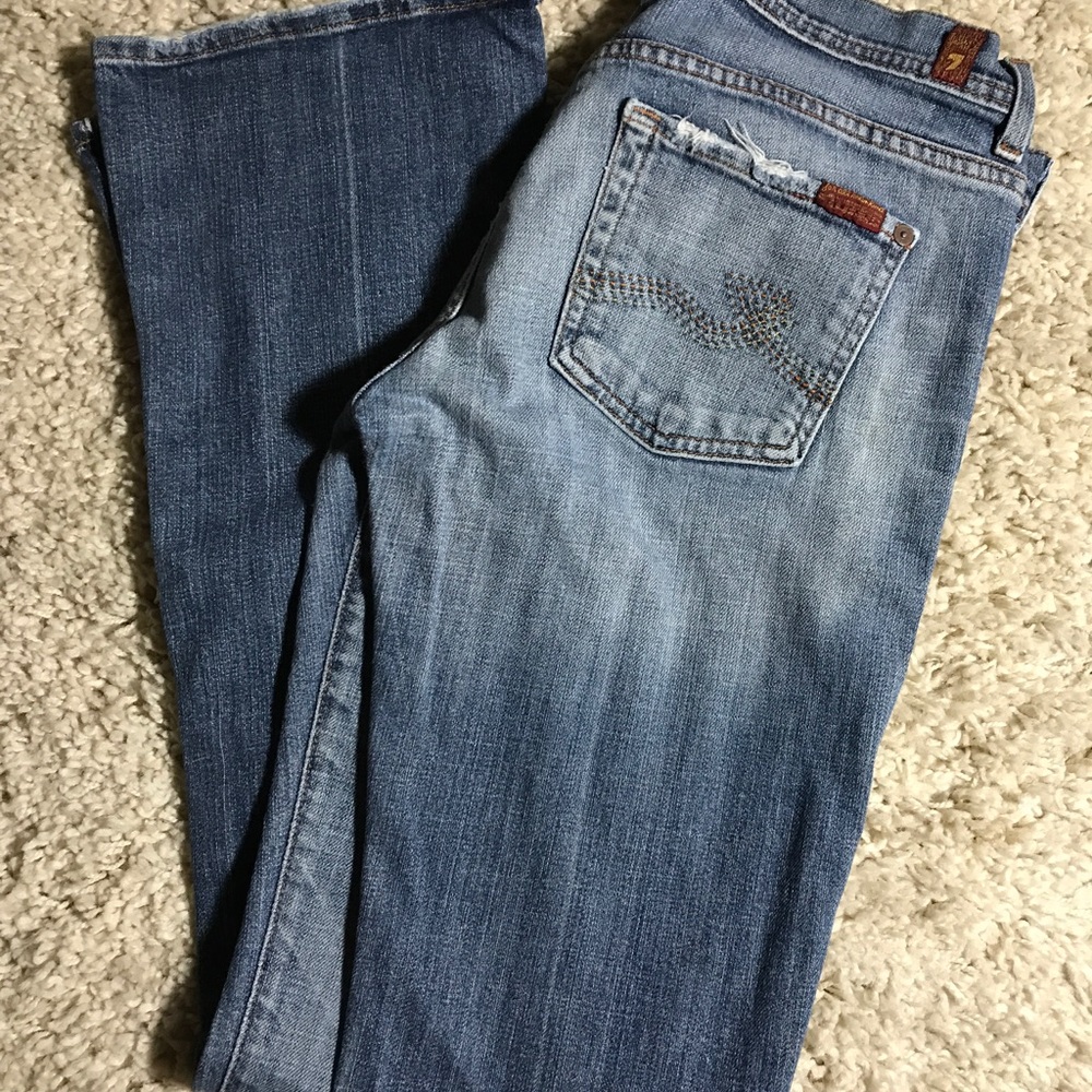 7 4AMK vintage boot cut jeans, 30