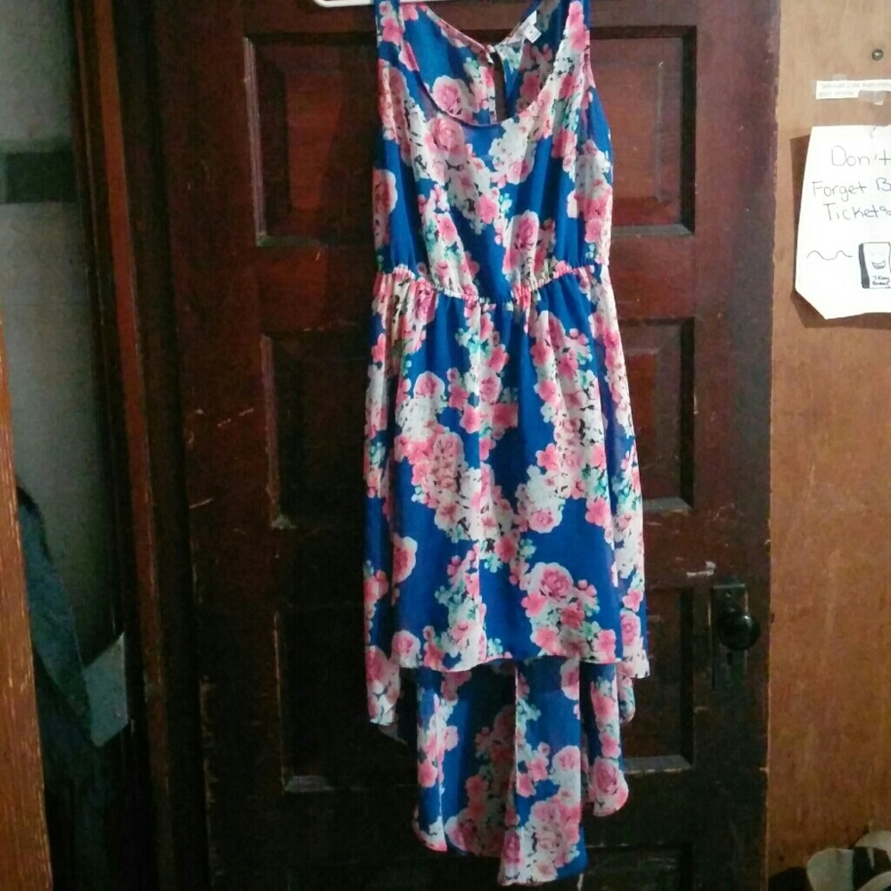 Candies blue high low dress.