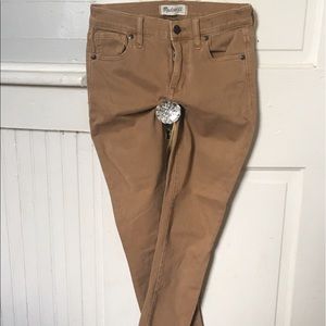 Buttery soft tan Madewell high-risers, 24