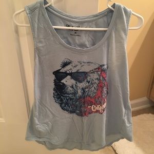 Lucky brand racerback California bear tank
