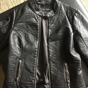 Thick & Warm Black Vegan Leather- Blanc Noir Med.