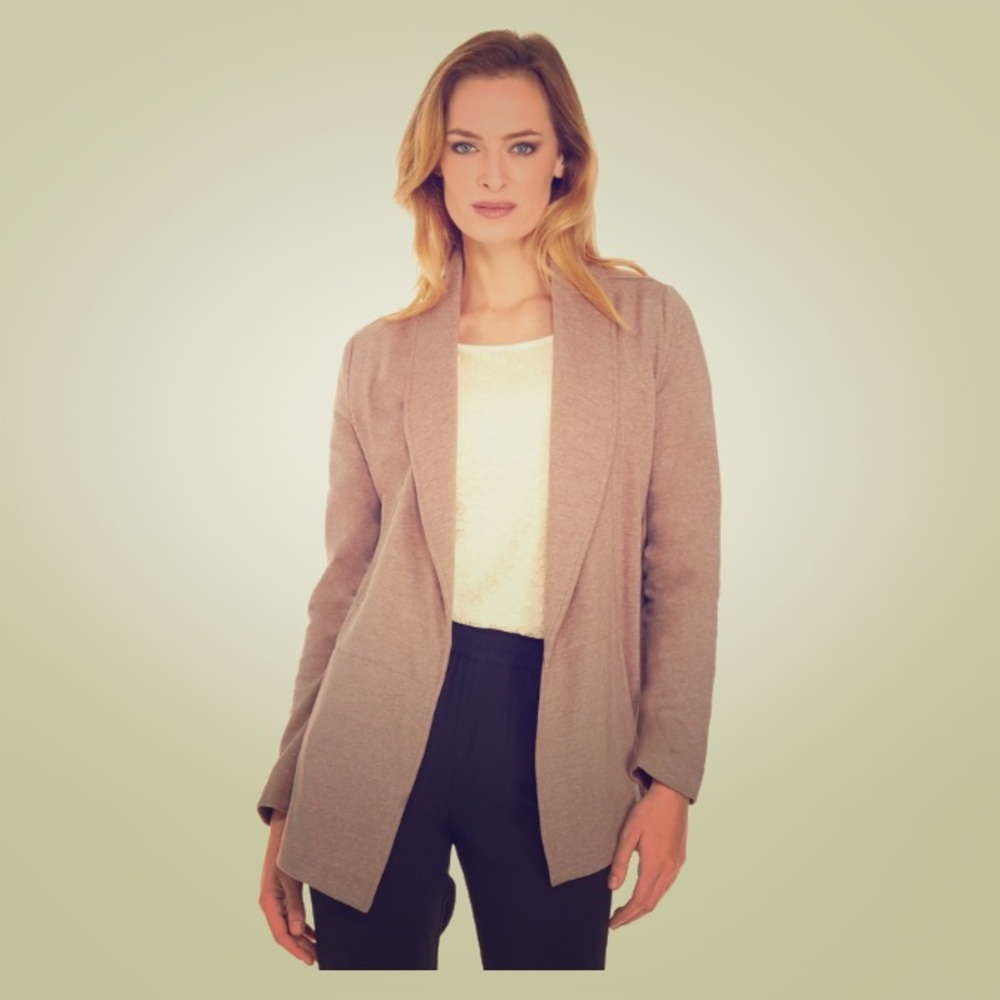 Cozy Brown Cardigan Fleece