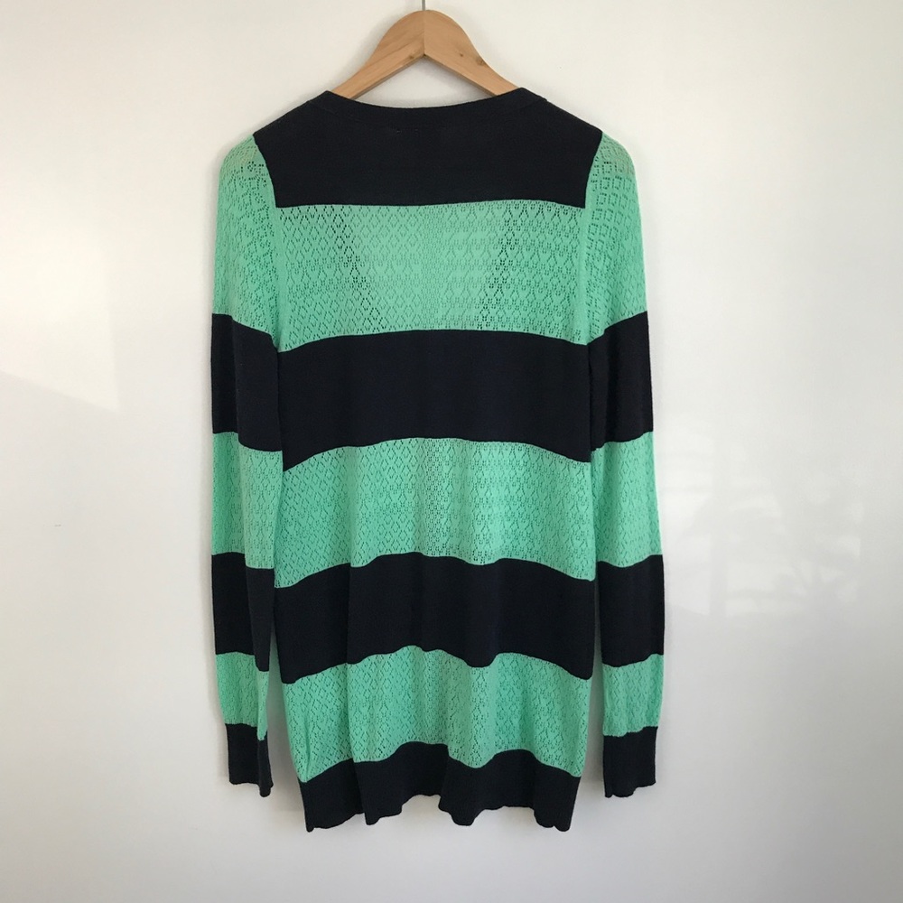 Yellow Bird Rugby Pointelle Cardigan Sweater NWOT - Picture 4 of 8