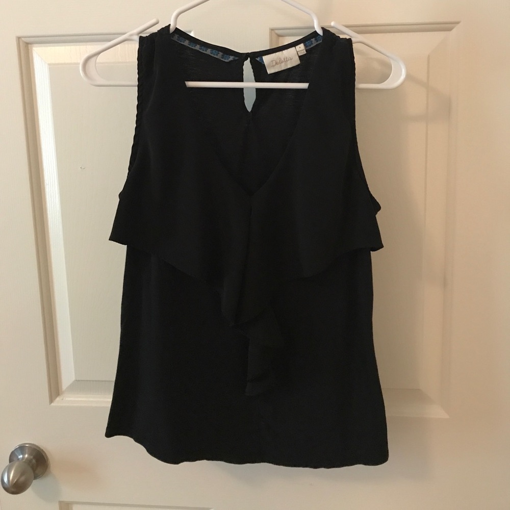 Anthropologie Deletta Ruffle Tank