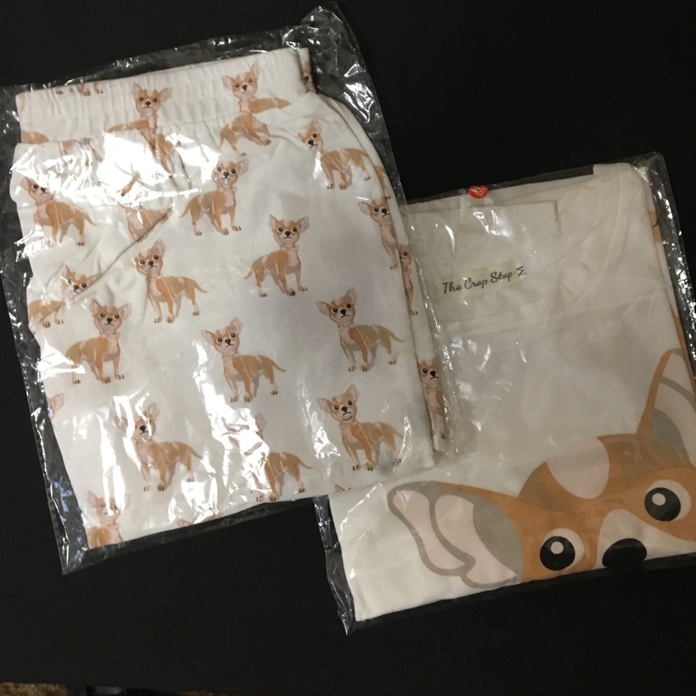 Crop top Chihuahua PJs