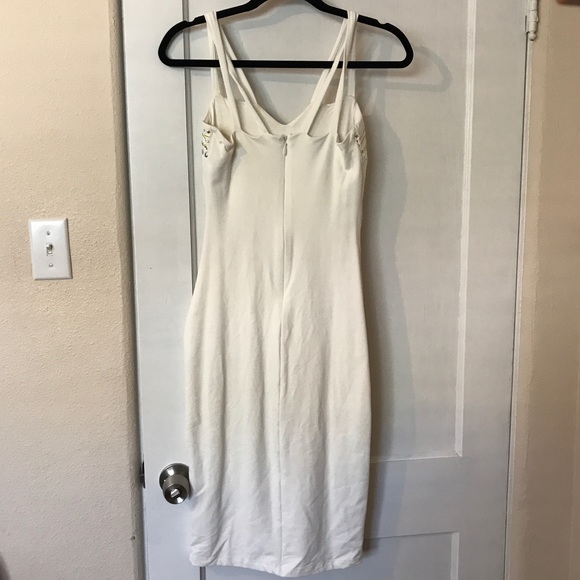 Bebe White bodycon studded maxi dress - Picture 2 of 4