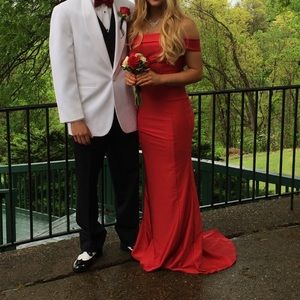 Of the shoulder long Prom Dress