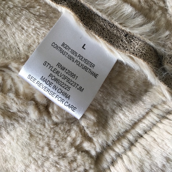 Olive & Oak faux suede/fur vest - Picture 5 of 6