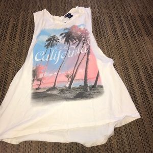 Trendy wet seal California muscle tank