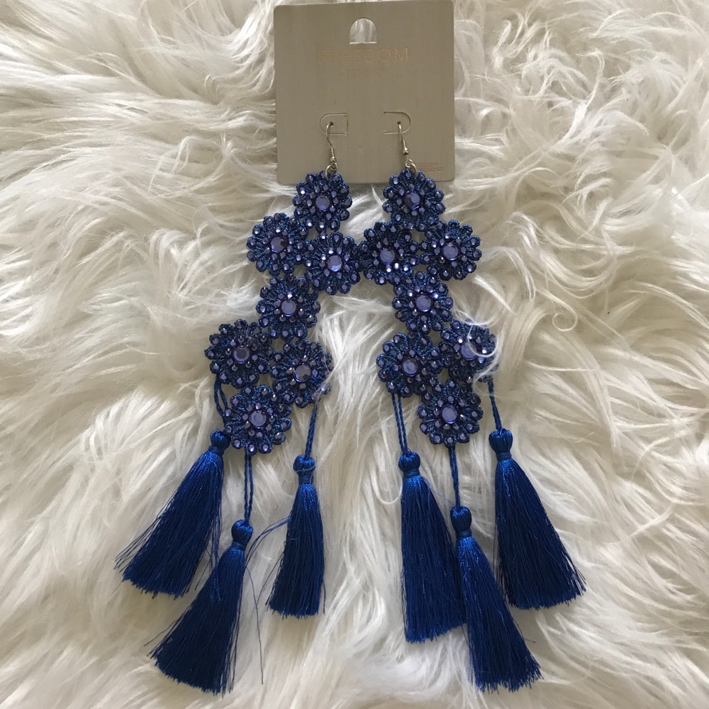 Brand New Top Shop Long Tassel Earrings