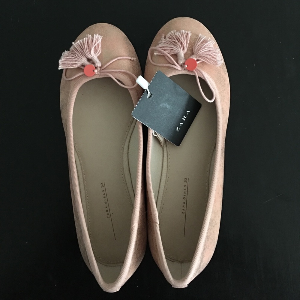 NWT Zara Girls ballerina slip-ons ❤️