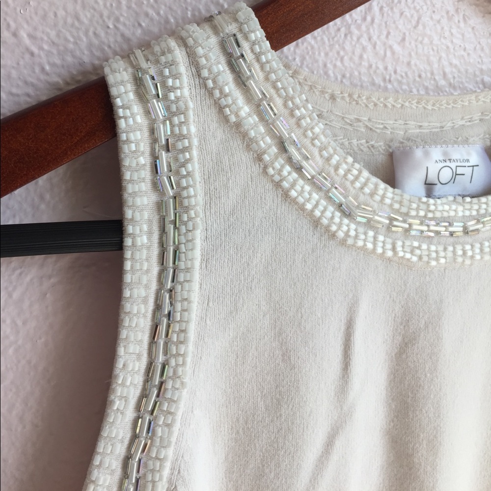 White beaded top - Picture 2 of 2