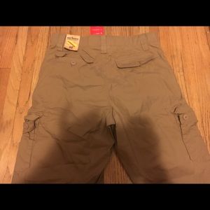 Khaki cargo shorts