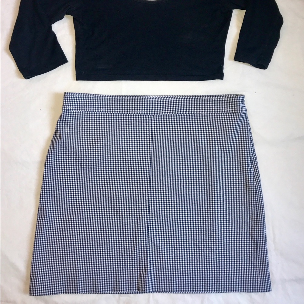 Gingham Theory Mini Skirt
