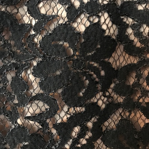 BCBGMAXAZRIA black lace sheath dress - Picture 3 of 5