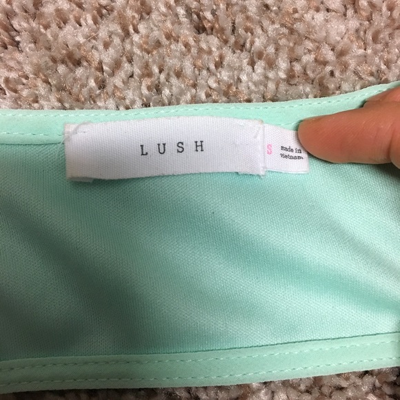 Lush High-Low Mint Dress - Picture 4 of 5