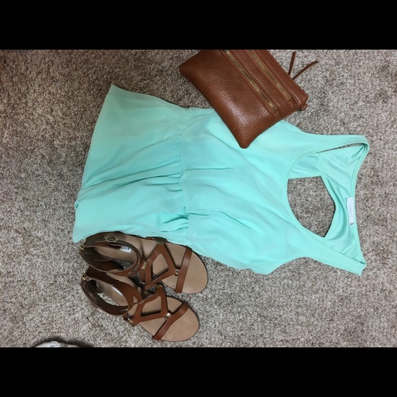 Lush High-Low Mint Dress - Picture 5 of 5