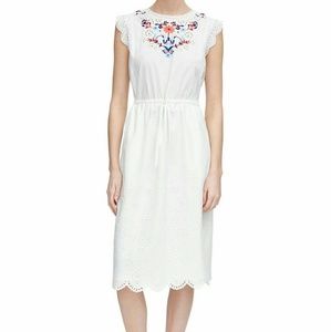 ☆48Hr☆REBECCA TAYLOR  Folk Garden Embroidery Dress