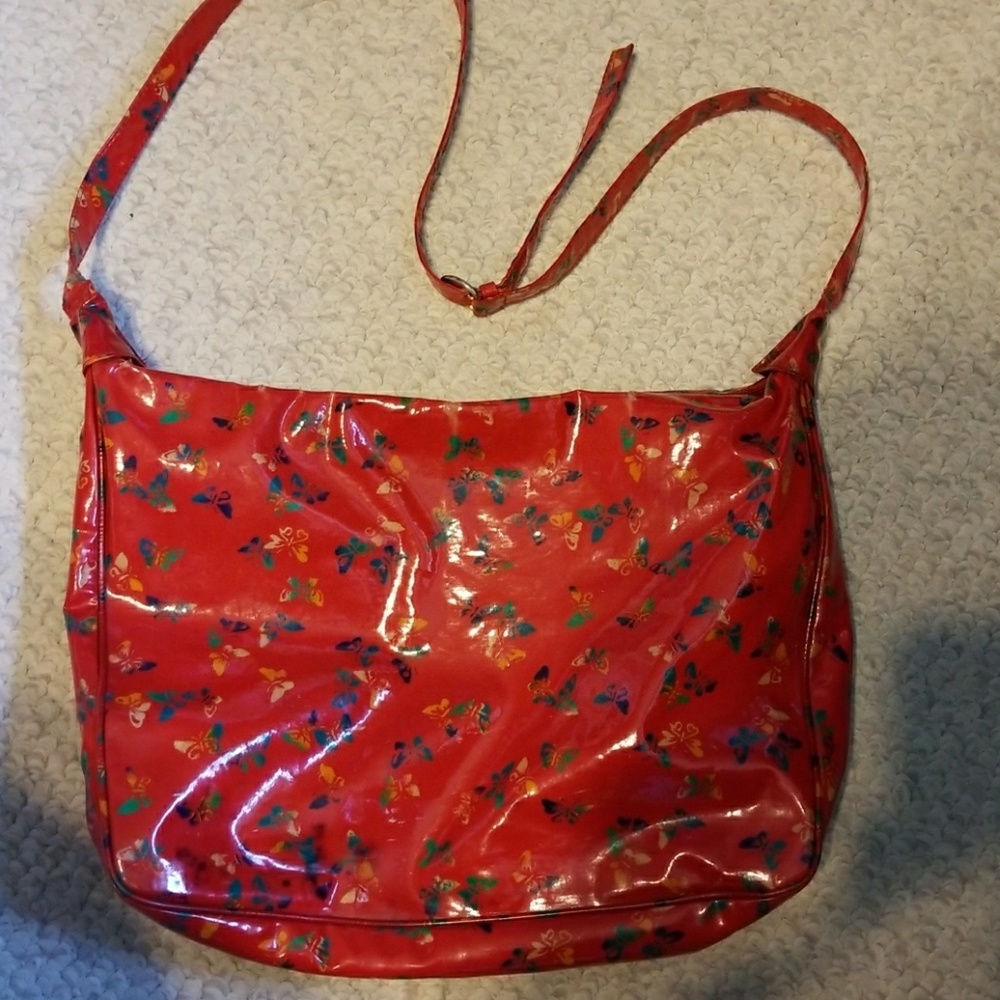 Bogetta Veneta Plastic Red Butterfly Purse