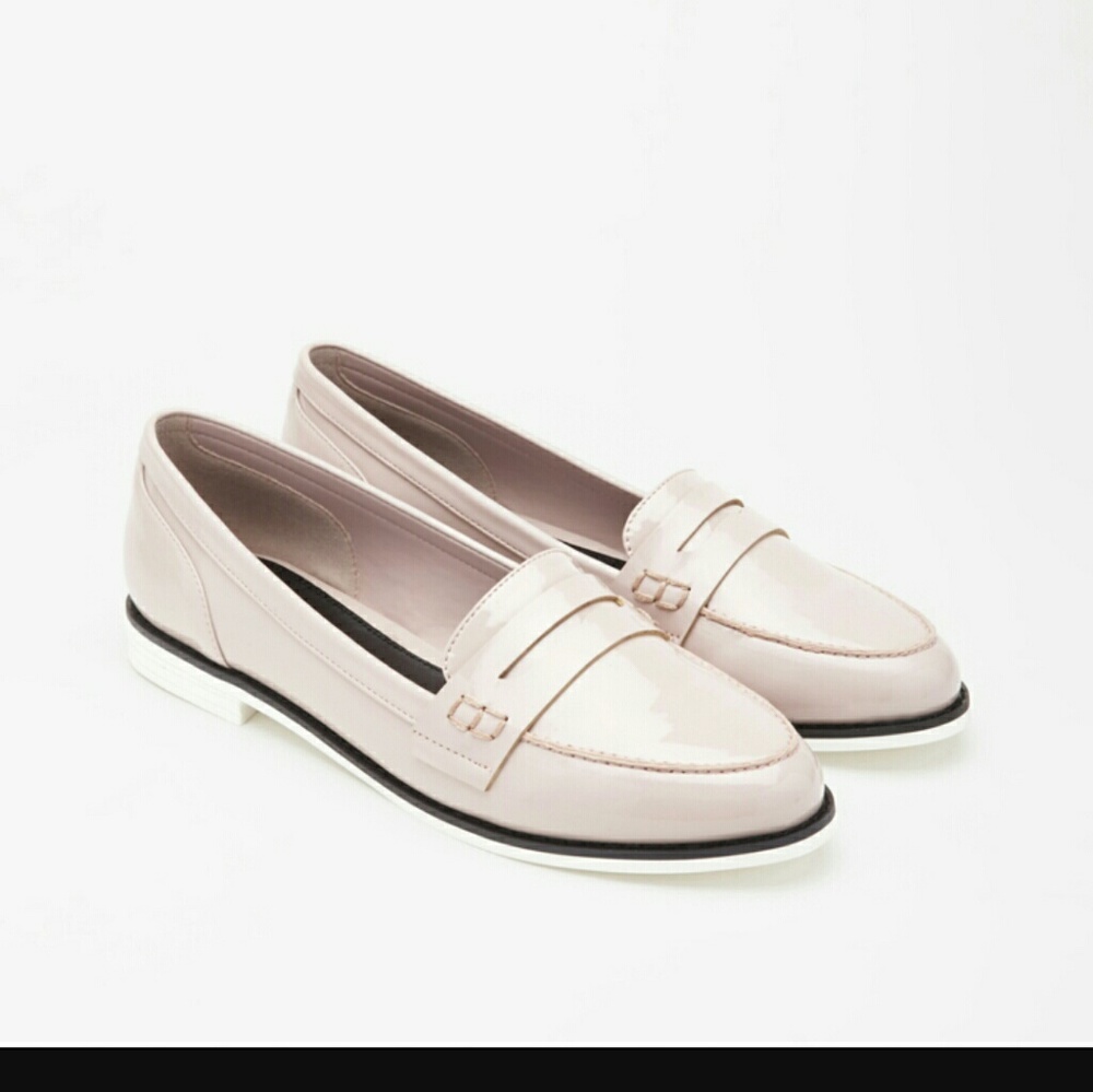 Pink loafers