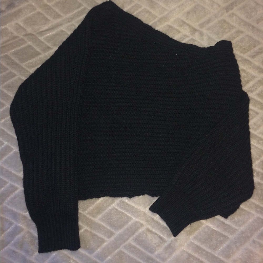 Fashion Nova: Off-Shoulder Black Sweater