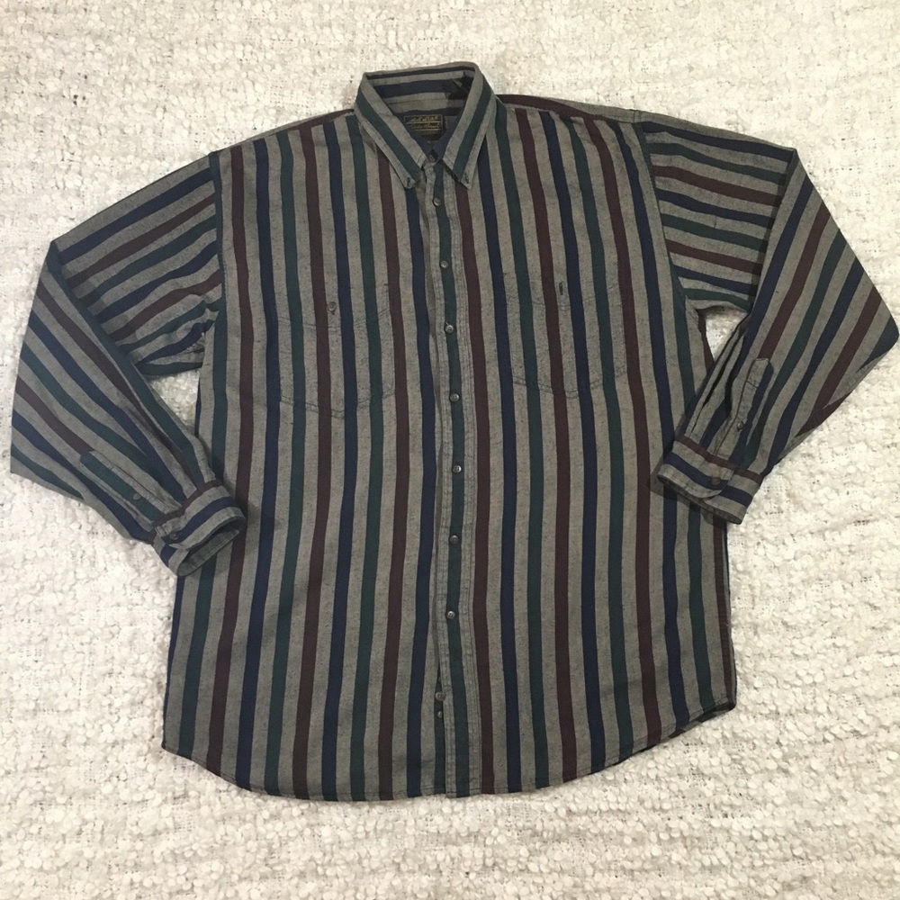 Eddie Bauer 100% Cotton Long Sleeve Button Down