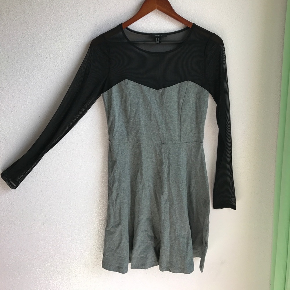 Forever 21 Mesh Skater Dress