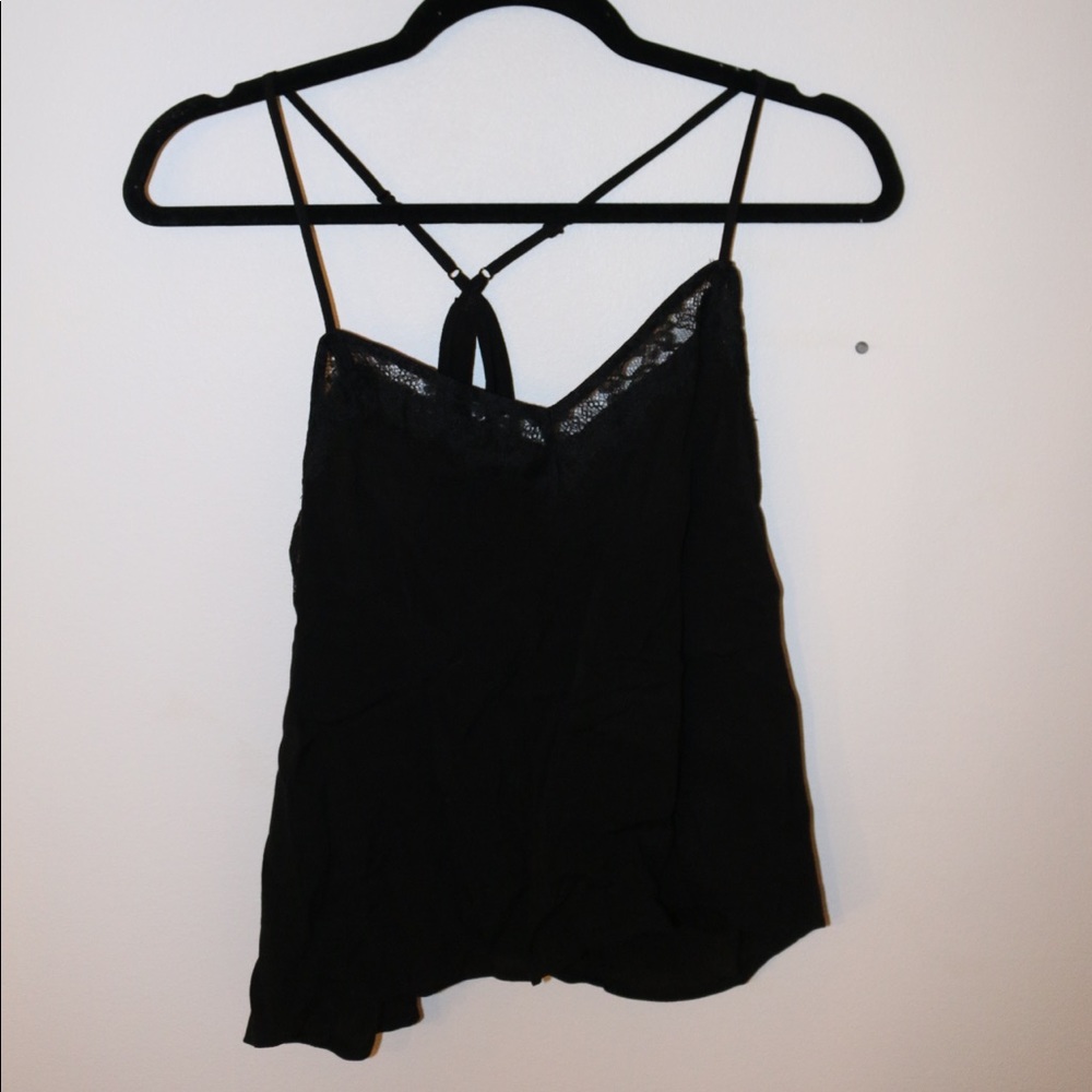 Black lace cami