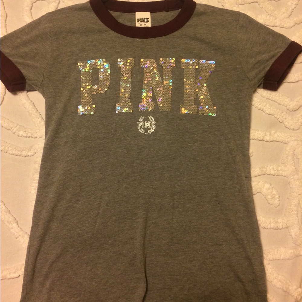 PINK ringer tee