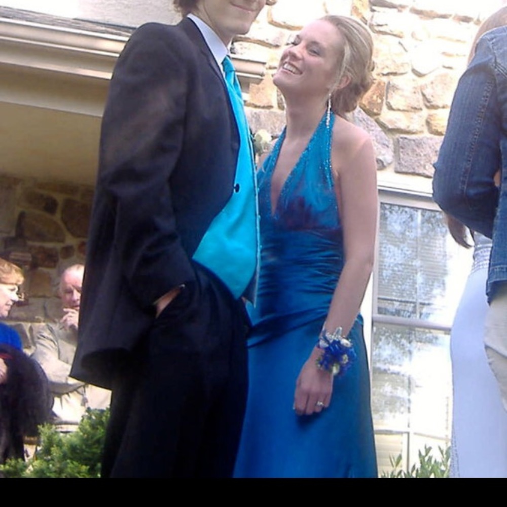 Teal gown