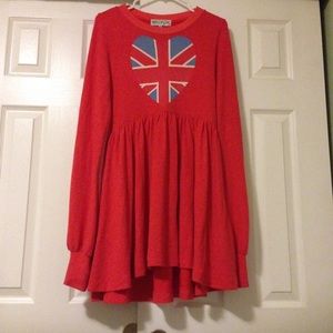 Wildfox Union Jack Dress Red Medium