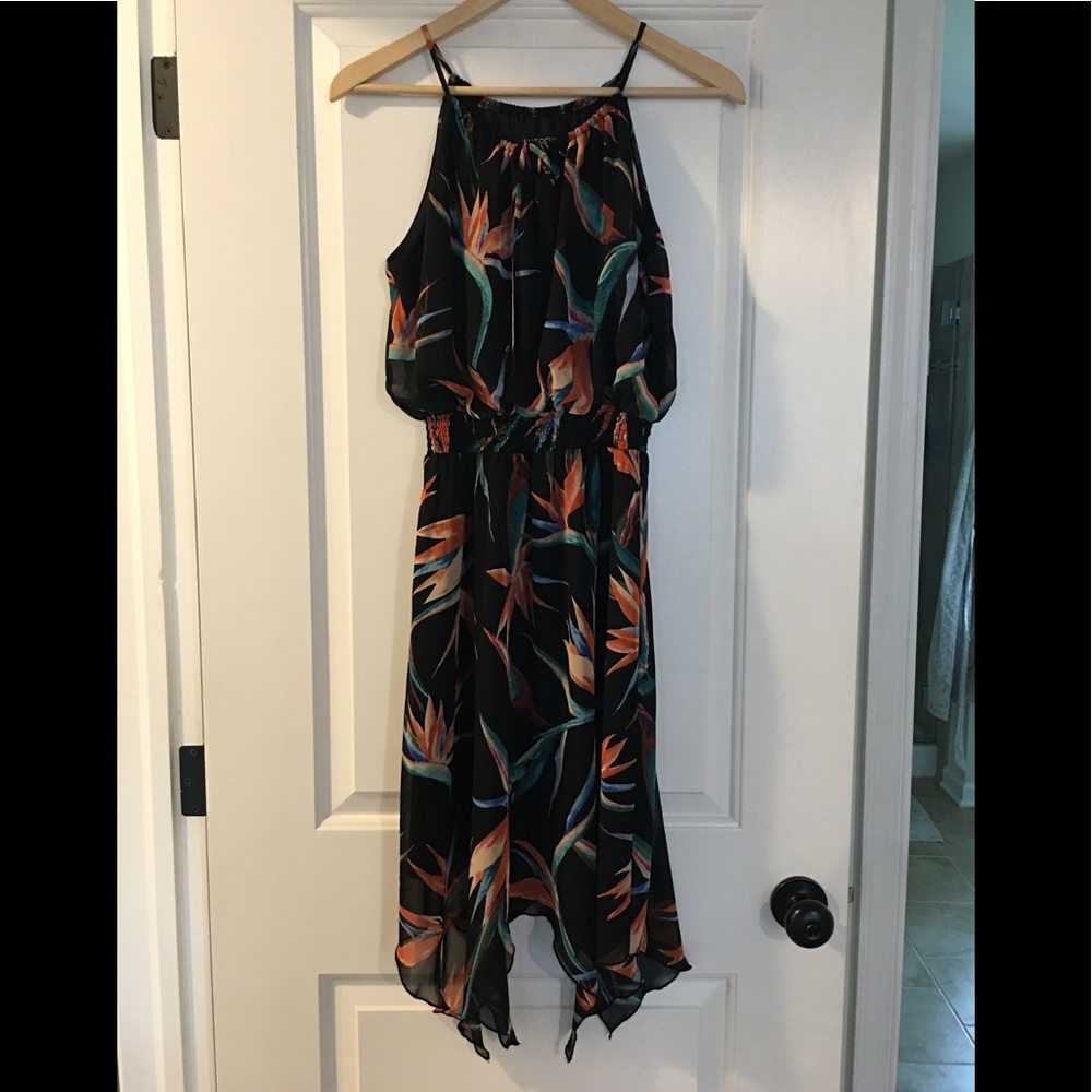 FLOWY MULTI COLOR MIDI DRESS