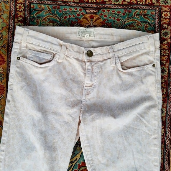 Current Elliott pink leopard  jeans size 31 - Picture 5 of 8