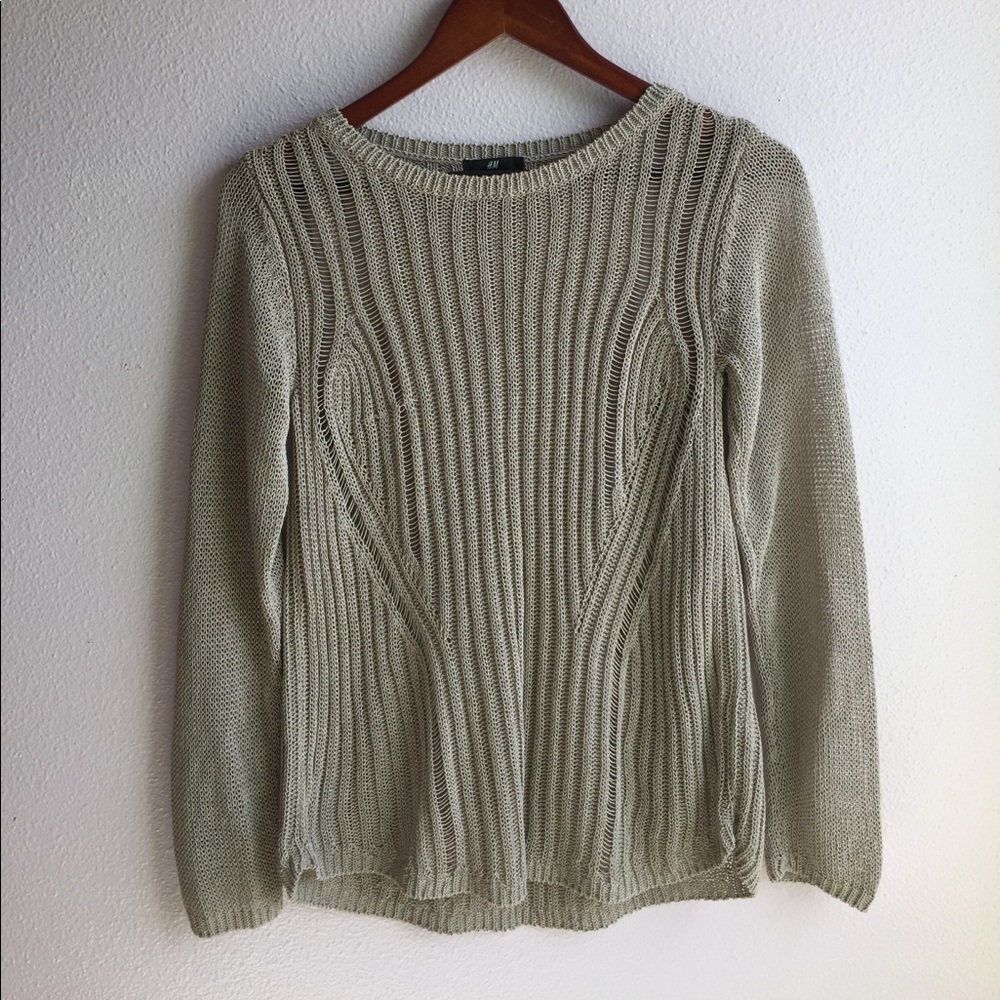Cable knit sweater
