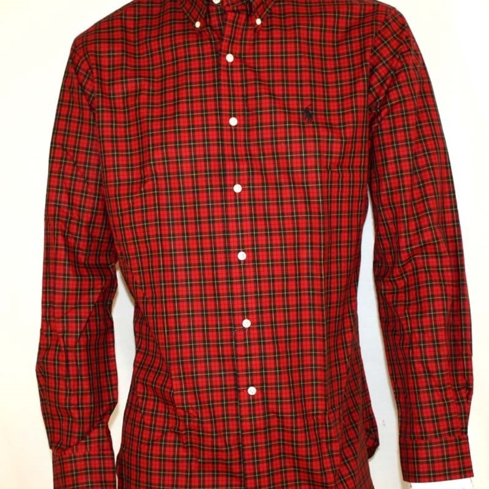 NEW Ralph Lauren New Men's Plaid Shirt 15.5-32/33