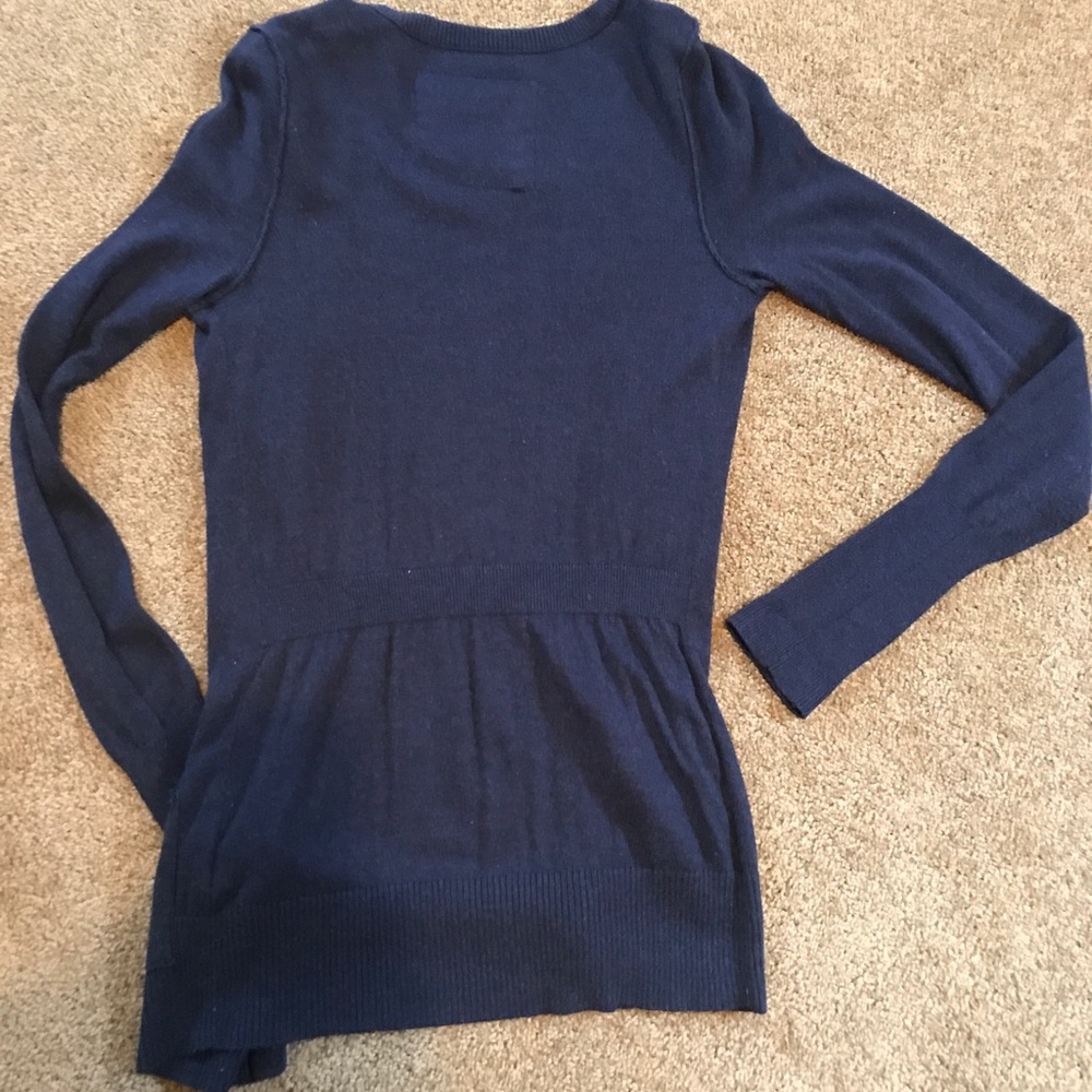 Hollister navy cardigan, size small - Picture 4 of 4
